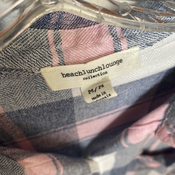 Beach Lunch Lounge Button Up -M - Picture 3 of 4